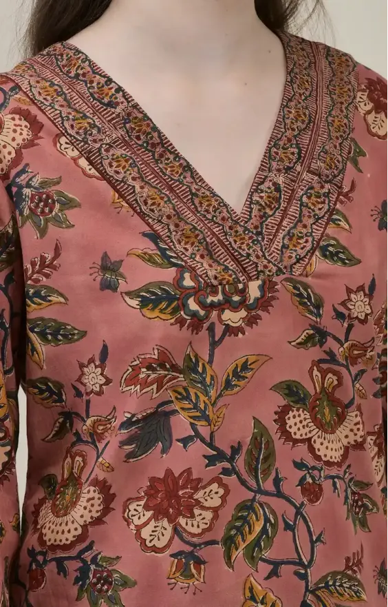V Neck Straight Suit