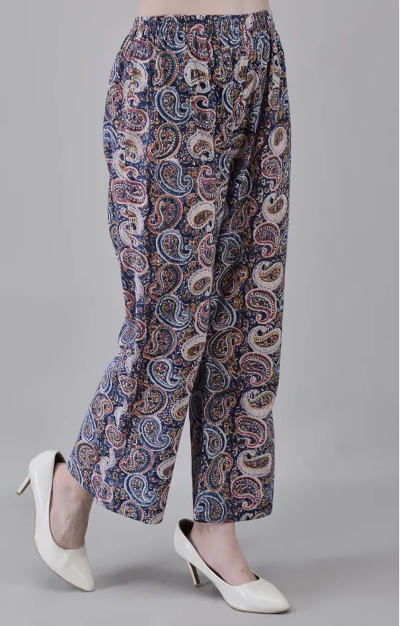 Dark Blue Cotton Hand Block Printed Co-ord Set