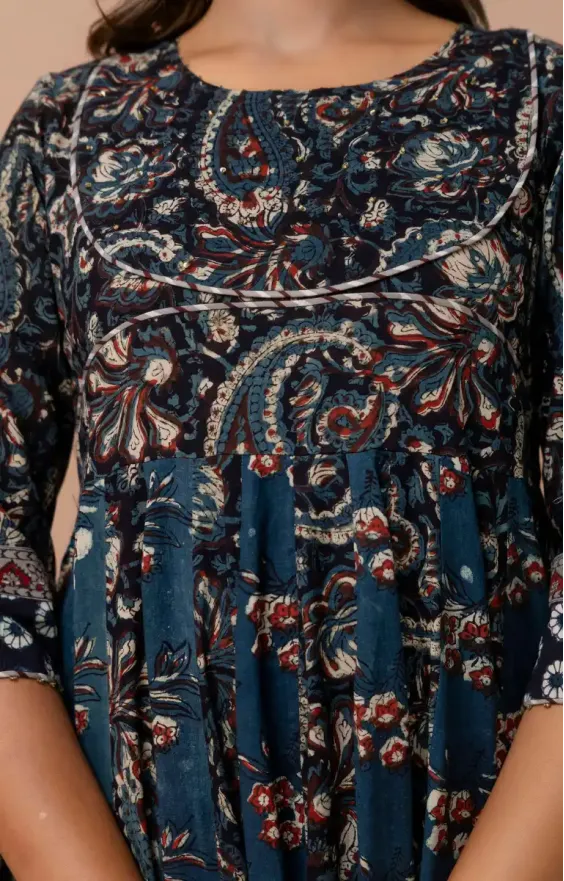 Indigo Dark Blue Anarkali Set