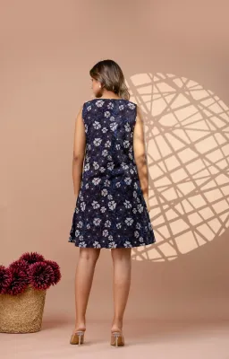 Indigo Dark Blue A-line Dress