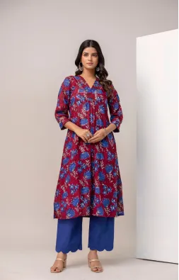 Cocacola Blue A-line Suit