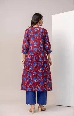 Cocacola Blue A-line Suit