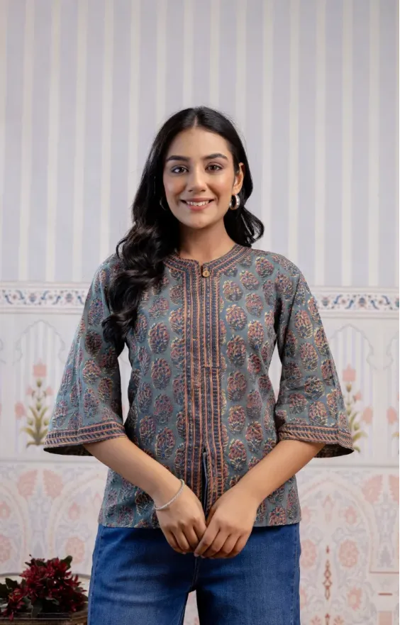 Green Cotton Top
