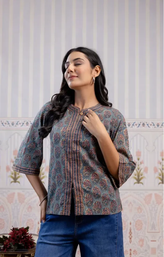 Green Cotton Top