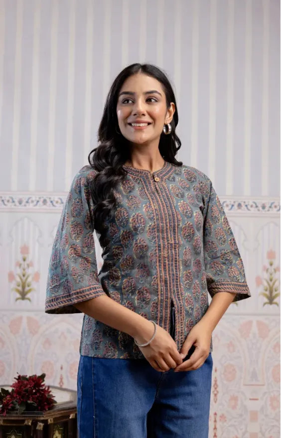Green Cotton Top